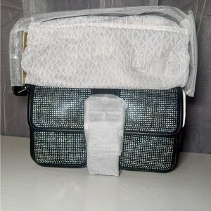 Michael Kors Black and Silver Studded Shoulder Bag